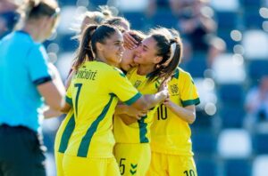 Lietuvos moterų futbolo rinktinė Baltijos taurės finale