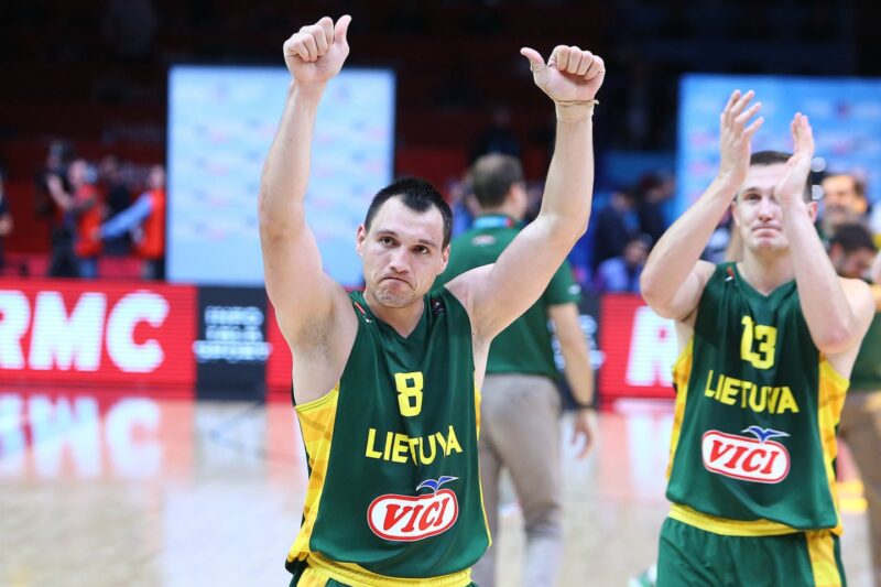 Jonas Mačiulis su Lietuvos rinktinės apranga