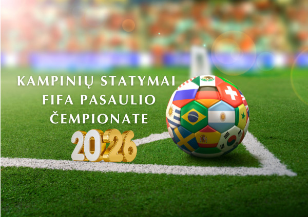 Kaip lažintis dėl 2026 FIFA pasaulio čempionato kampinių smūgių