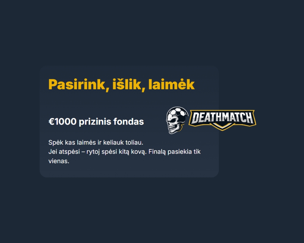 Sporto prognozių žaidimas „Išlikimas